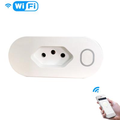 China Residential/All-Purpose Smart Wifi Plug Brazil UK Eu Us Type 10a 16a, Tuya/smartlife App, Remote Control, Support Amazon Alexa Google Home for sale