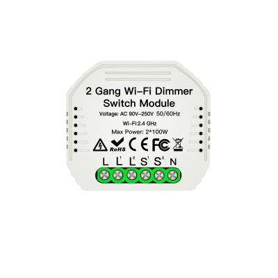 China 1 Way/2 Way 10A 1 2 Mini WiFi LED Dimmer Strip Smart Switches Remote Control Smart Moes Moes Switch Smart Switch for sale