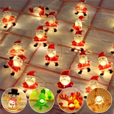 China Warm White Waterproof Battery Operated Fairy String Christmas Lights PVC Copper Wire LED Hanging Lights for sale