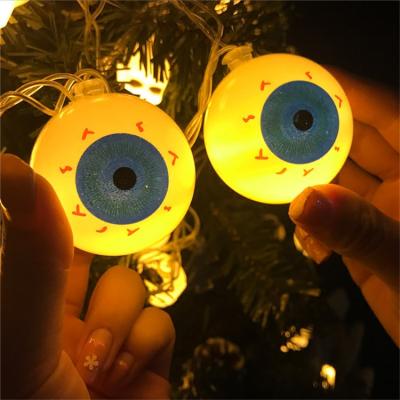 China Eyeball Ghost Lights String New Halloween LED Electric Fairy Lights Indoor/Outdoor Window Cool Decoration for sale