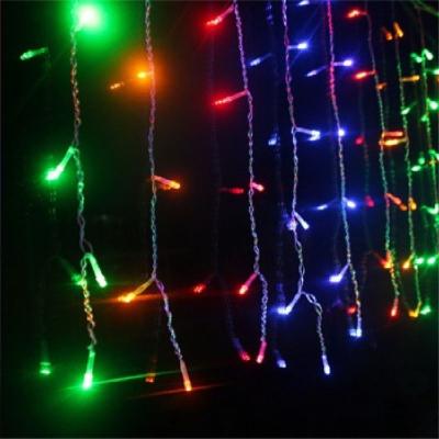 China Christmas LED Solar Connectable Waterfall Decoration Wedding Light Christmas String Fairy String Curtain Light for sale