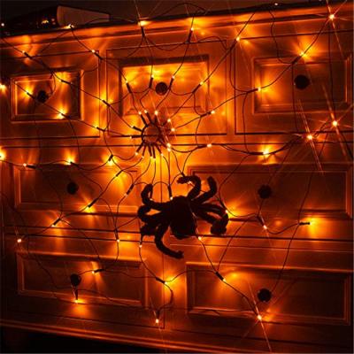 China Creative Indoor/Outdoor Halloween Party DIY Decoration LED Cobweb Halloween Prop Lighting for sale