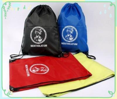 China backsack drawstring bags, made of polyester fabric for sale