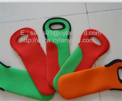 Cina Borse di totalizzatore multicolori del dispositivo di raffreddamento dell'isolamento della bottiglia di vino del neoprene con l'impronta di logo in vendita