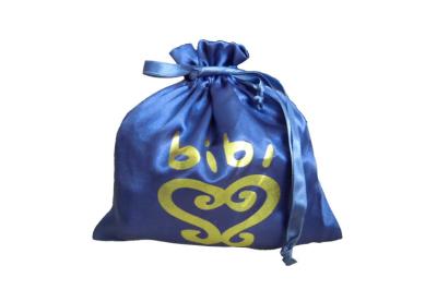 China Monogrammed Jewelry Satin Drawstring Pouch , 20*20cm Pretty Style for sale