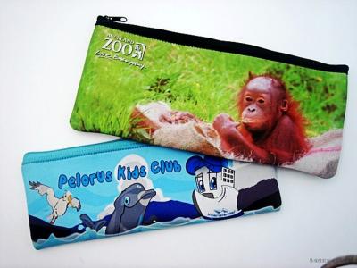 China Rectangular custom printing neoprene pencil case for promotion for sale