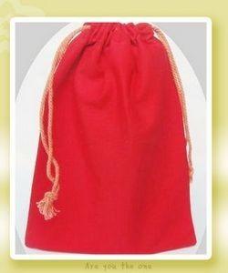 China Eco Friendly Cotton Drawstring Pouch  for sale