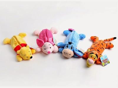 China Disney Cartoon Plush Pencil Case Animal Zipper Pencil Pouch For Promotion Gifts for sale