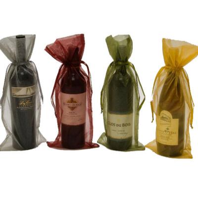 China Wholesale organza wine bottle pouch for sale