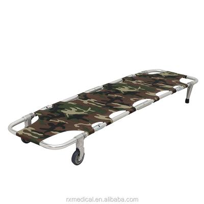 China Helicopter Rescue Rescue Aluminum Military Folding Canvas Stretcher for sale