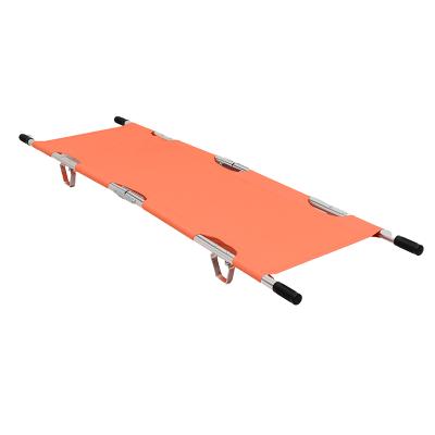 China Aluminum Cheap Patient Transport Emergency 2 Folds Portable Stretchers For Ambulance for sale