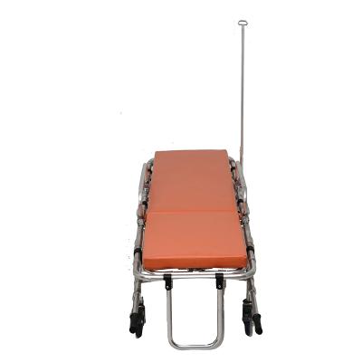 China Emergency Aluminum Ambulance Medical Foldable Stretcher For First Aid for sale