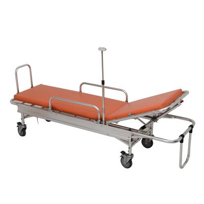 China Hospital Aluminum Ambulance Cradle Narrow Stretcher Rescue Trolley Bed for sale