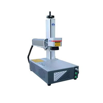 China Mini portable air cooled high quality fiber metal laser marking machine 20w 30w 50w for sale