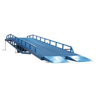 China Garment Shops 8ton 10T Mobile 2 Wheels Container Yard Ramp / Car Dock Ramp for sale