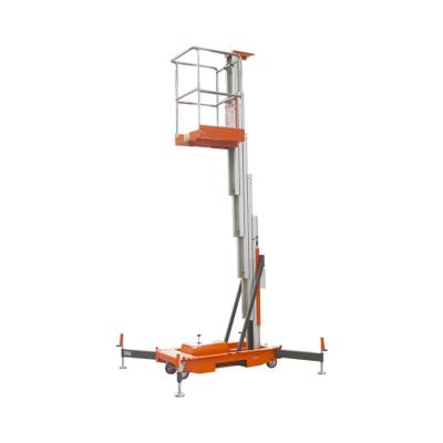 China Aerial Maintenance Working 6m 8m Single Mast 10m Aluminum Hydraulic Man Lift Table Scissor Man Lift for sale