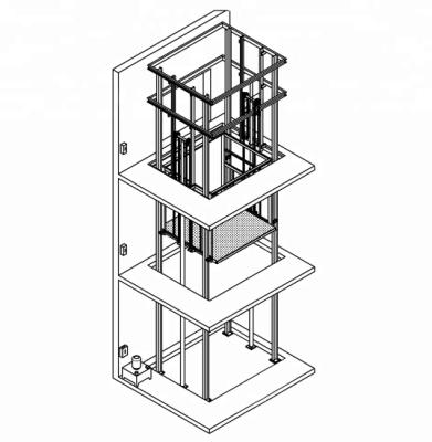 China CE Warehouse Hydraulic Freight Elevator Price Of Cheap Labor And Safeguard Freight Elevator for sale