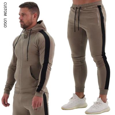 China QUICK DRY Casual Two Piece Sweater Men Slim Fit Sports Suits for sale