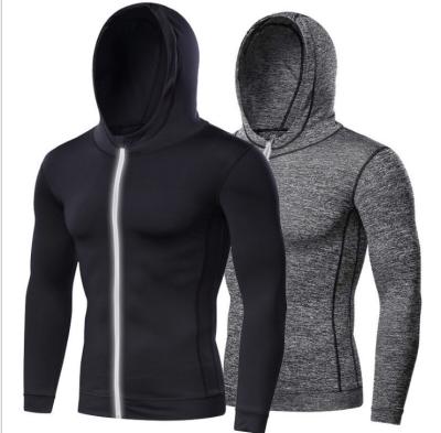 China Wholesales Custom Logo Workout Sports Clothing Gym Wear Zipper Fitness Sweatshirt Hoodies Anti Shrink For Men for sale