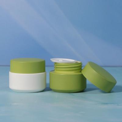 China 10g Lip Balm Containers Empty Double Wall PP Jar Cosmetic For Packaging for sale