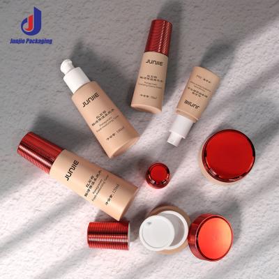 China Multi Specification Lotion Bottle Set Plastic Bottle Cosmetic 120ml 100ml 50ml 30ml 50g for sale