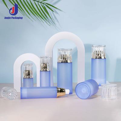 China Customized Cosmetic Cream Bottles Portable Face Cream Bottles Transparent For Lotion Packaging for sale