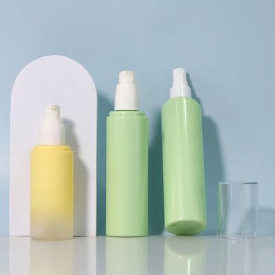 China 120ml 150ml Lotion Pump Bottle , Empty Plastic Bottles Silk Screen Printed For Makeup Tools for sale