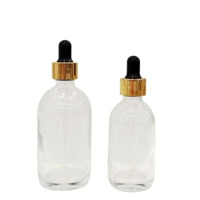 China Botellas de loción de plástico de vidrio vacío 50ml 80ml 100ml botellas de spray cosmético con collar de aluminio en venta