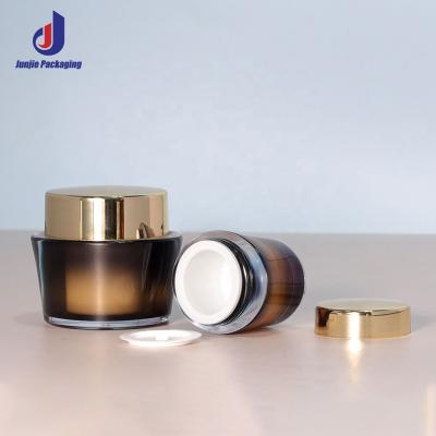 Cina 10g 30g 50g Bottone di Crema a Parete doppia Contenitore di balsamo per le labbra marrone Ovale Matte Bottone ghiacciato in vendita