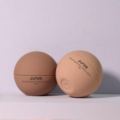 China Cosmetic Body Scrub Container / Ball Plastic Jar 10g 15g 20g 25g 30g 50g ABS Collar for sale