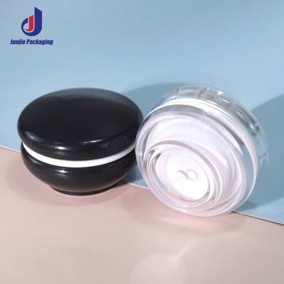 China Eye Cream 10g/25g Volume Luxury Black White Face Cream Bottle Container 20g 15ml Perfume Bottles Cosmetic Jars for sale