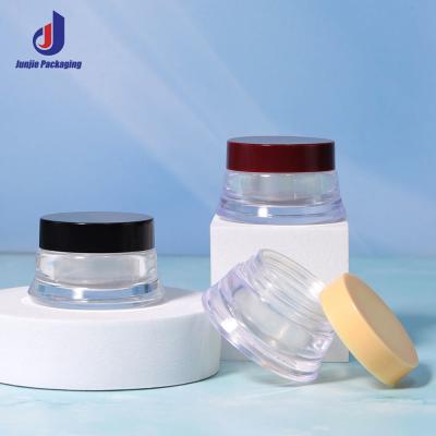 China 50G Empty Glass Lotion Jar for Cosmetics PS Material Custom Refillable Cream Jar Body Butter Containers for sale