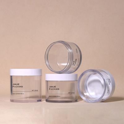 China 150g 200g PET Cosmetic Jars / Empty Skin Care Containers Cosmetic for Body Cream Body Scrub for sale