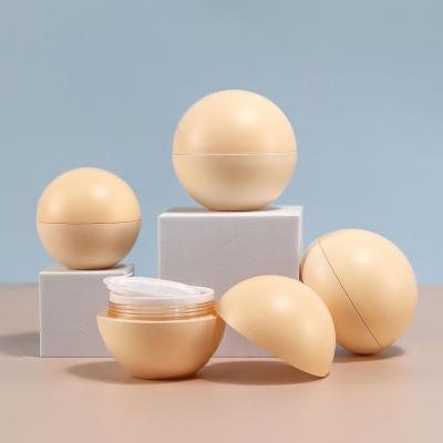 China 50g Egg Shaped Plastic Baby Cream Container for Skincare Products ABS Material for sale