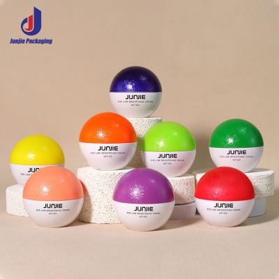 China Wholesale 50ml Body Butter Scrub Jar Container Empty Ball Shaped Ice Flower Face Cream Jar 50g Skin Whitening Jar Cosmetics Pot for sale