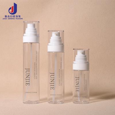 China 100ml PET Plastic Bottles 4oz 5oz Cosmetics Packaging Bottles Printing Handling for sale