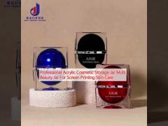 Professional Acrylic Cosmetic Storage Jar Multi Beauty Jar For Screen Printing Skin Care