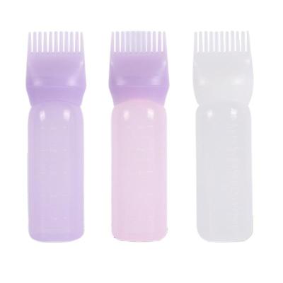 China 120ml Cosmetic Professional Hair Dye Hair Dye Bottle Empty Cosmetic Coloring Comb With Applicator Brush Salon Dispensing Hair Coloring Styling Tools for sale