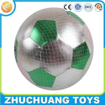 China 25cm colorful soccer play ball plush fabric covered toy for sale