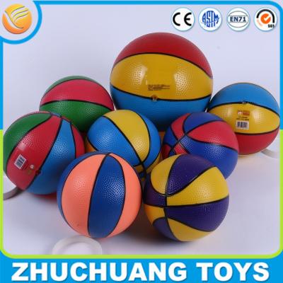 China custom printed pvc inflatable colorful basketball wholesale for sale