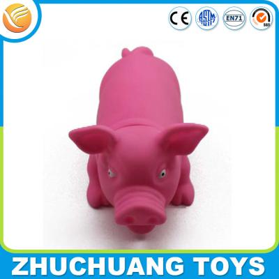 China wholesale press sound pink pig animal doll toys for sale