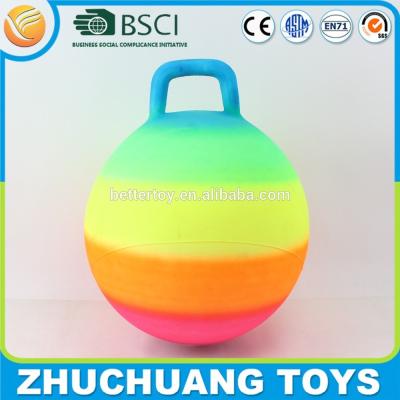 China 45cm hopper jumping toy rainbow ball for sale