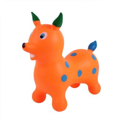 China Newest PVC inflatable toys kids play middle size jumping dog animal for sale