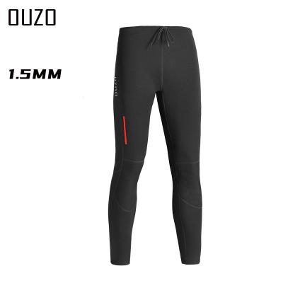 China 1.5mm wetsuit OUZO long pants Anti-UV men and women long sleeve protection cold sun coat winter surfing swimwear for sale