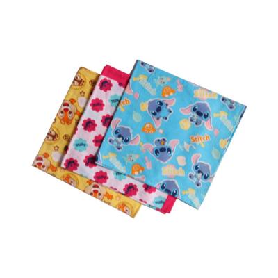 China Main Packing Custom Dye Printing Cute Kids Cotton Bandana for sale