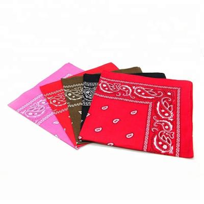 China Custom Sports Logo Beautiful 100% cotton printed bandanna tote/main sportswear/out door activities for sale