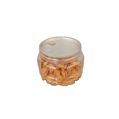 China Hot sale canned food clear food grade PET snack cans plastic PET BOX on sale from food factory for sale