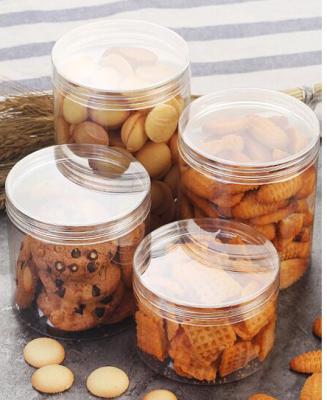 China Canned Food PET Can For Food PET Transparent Plastic Boxes For Biscuit for sale