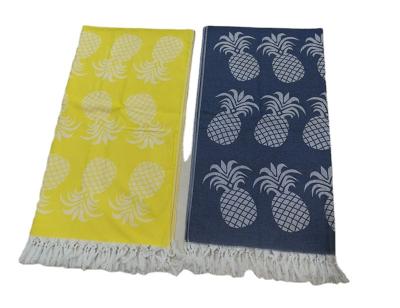 China Custom Compressed Turkish Cotton Peshtemal Fouta Towel for sale