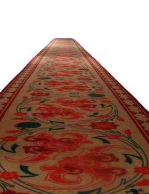 China Printing Door Mat PVC Backed Nonwoven Polyester Velvet 3D Printing Hallway Carpet for sale